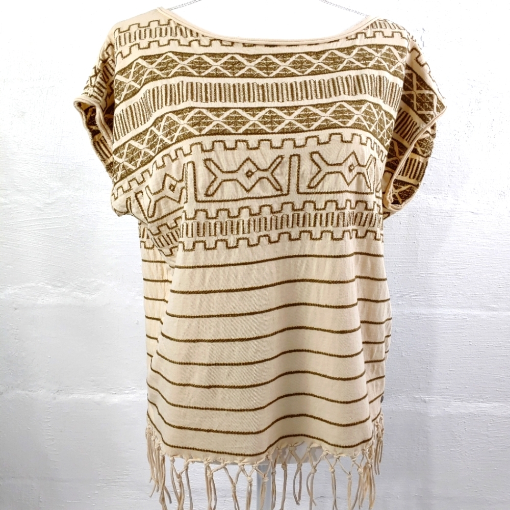 DENIM & SUPPLY FRINGE TOP